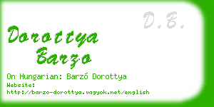 dorottya barzo business card