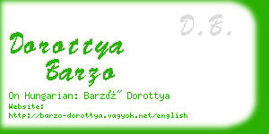 dorottya barzo business card